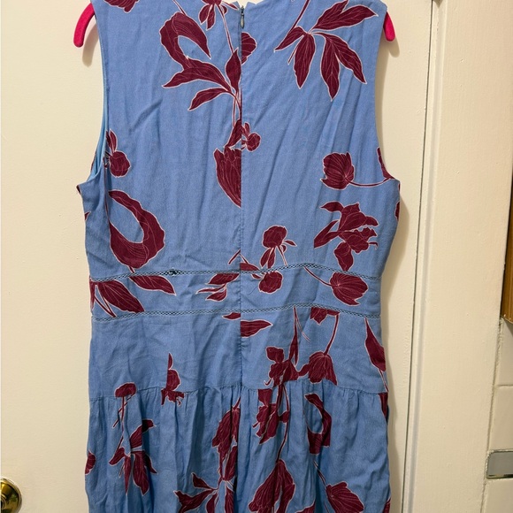 THAKOON Blue Sleeveless romper V-Neck SIZE 14- preloved - Picture 8 of 11